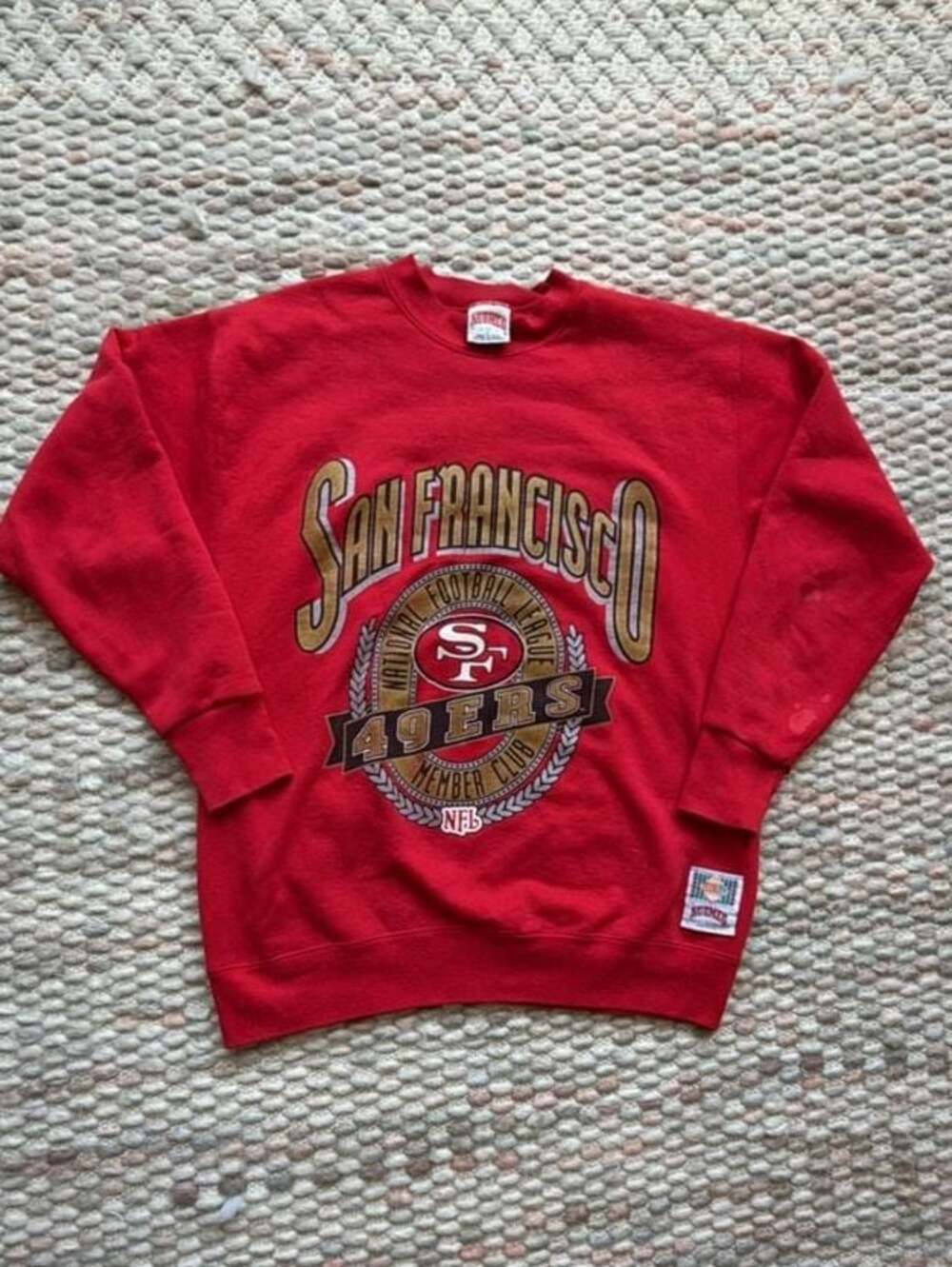 Vintage 90s Nutmeg Mills San Francisco 49ers NFL Crewneck Sweatshirt